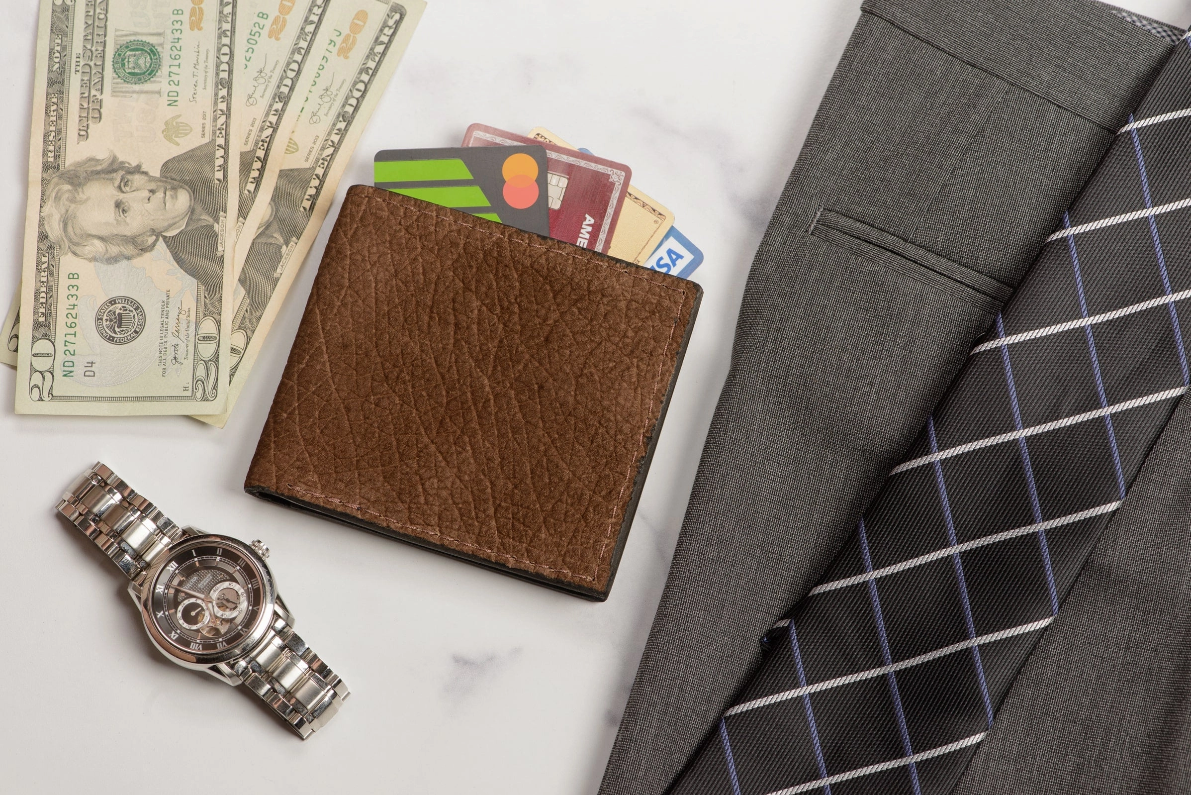 Tan Hippopotamus Bifold Wallet