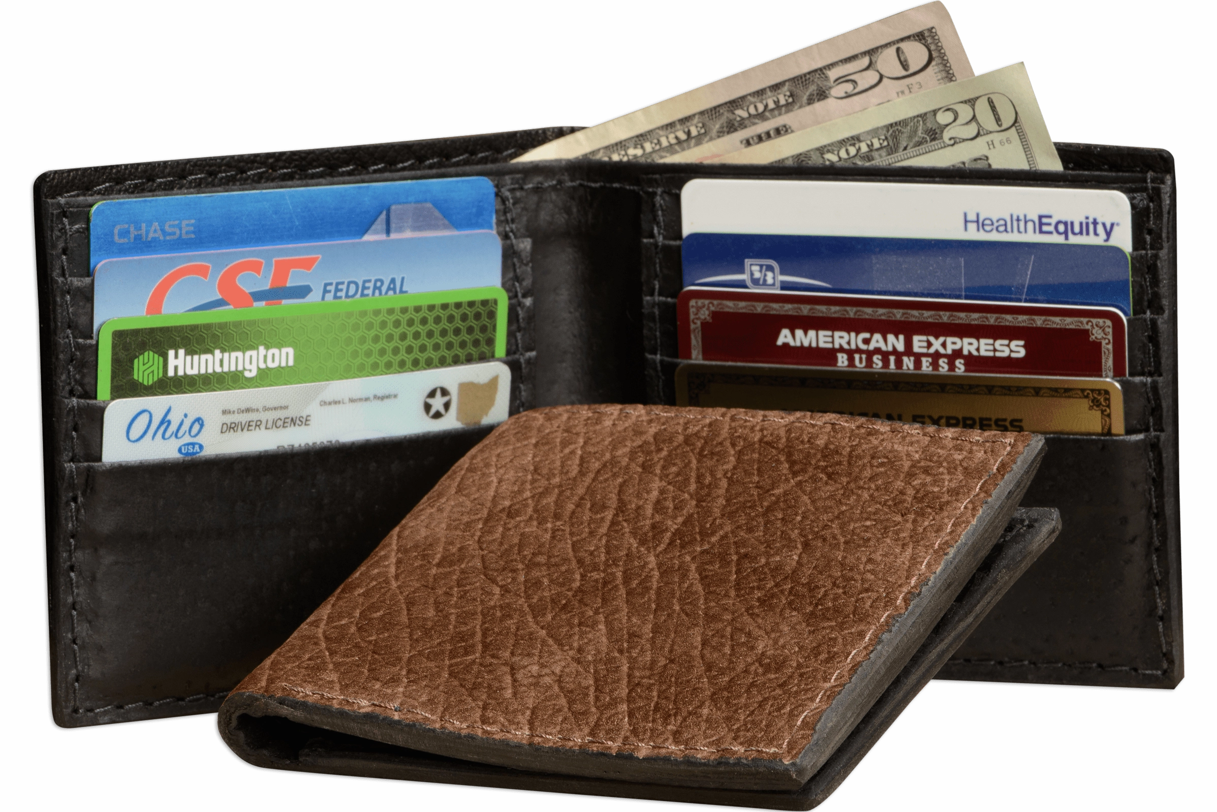 Tan Hippopotamus Bifold Wallet