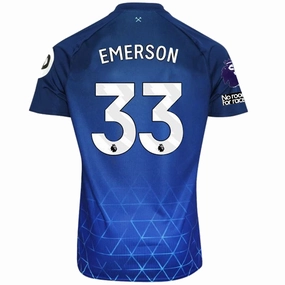 Umbro West Ham Emerson Third Jersey w/ EPL   No Room For Racism Patches 23/24 (Navy/Sky Blue)