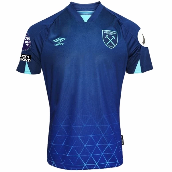 Umbro West Ham Michail Antonio Third Jersey w/ EPL   No Room For Racism Patches 23/24 (Navy/Sky Blue)