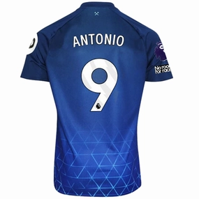 Umbro West Ham Michail Antonio Third Jersey w/ EPL   No Room For Racism Patches 23/24 (Navy/Sky Blue)