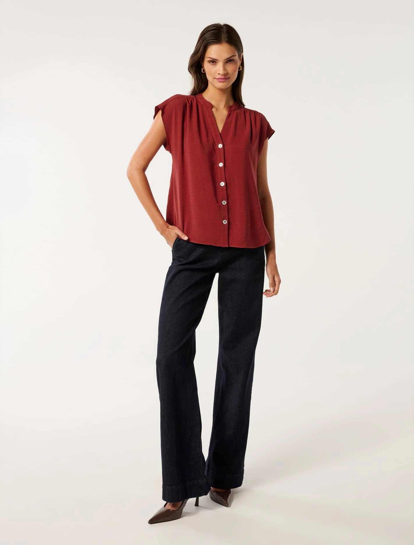 Venus Extended Shoulder Blouse