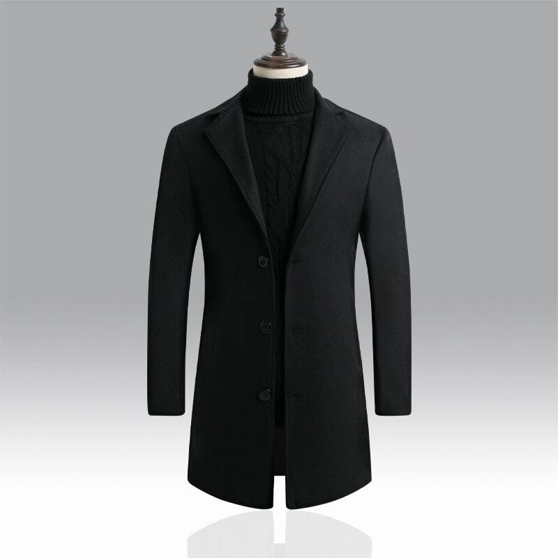 West Louis™ Designer Business Style Overcoat