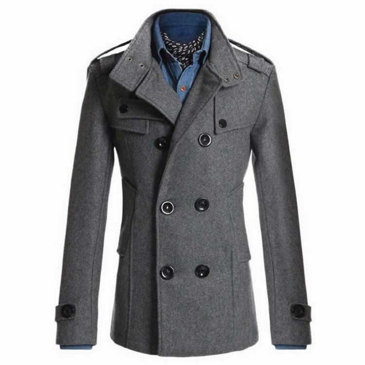 West Louis™ Gentlemen Wool Style Peacoat