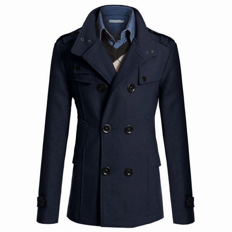 West Louis™ Gentlemen Wool Style Peacoat
