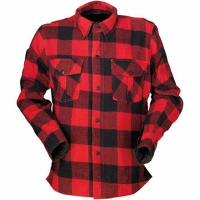 Z1R Duke Flannel Shirt - Red/Black