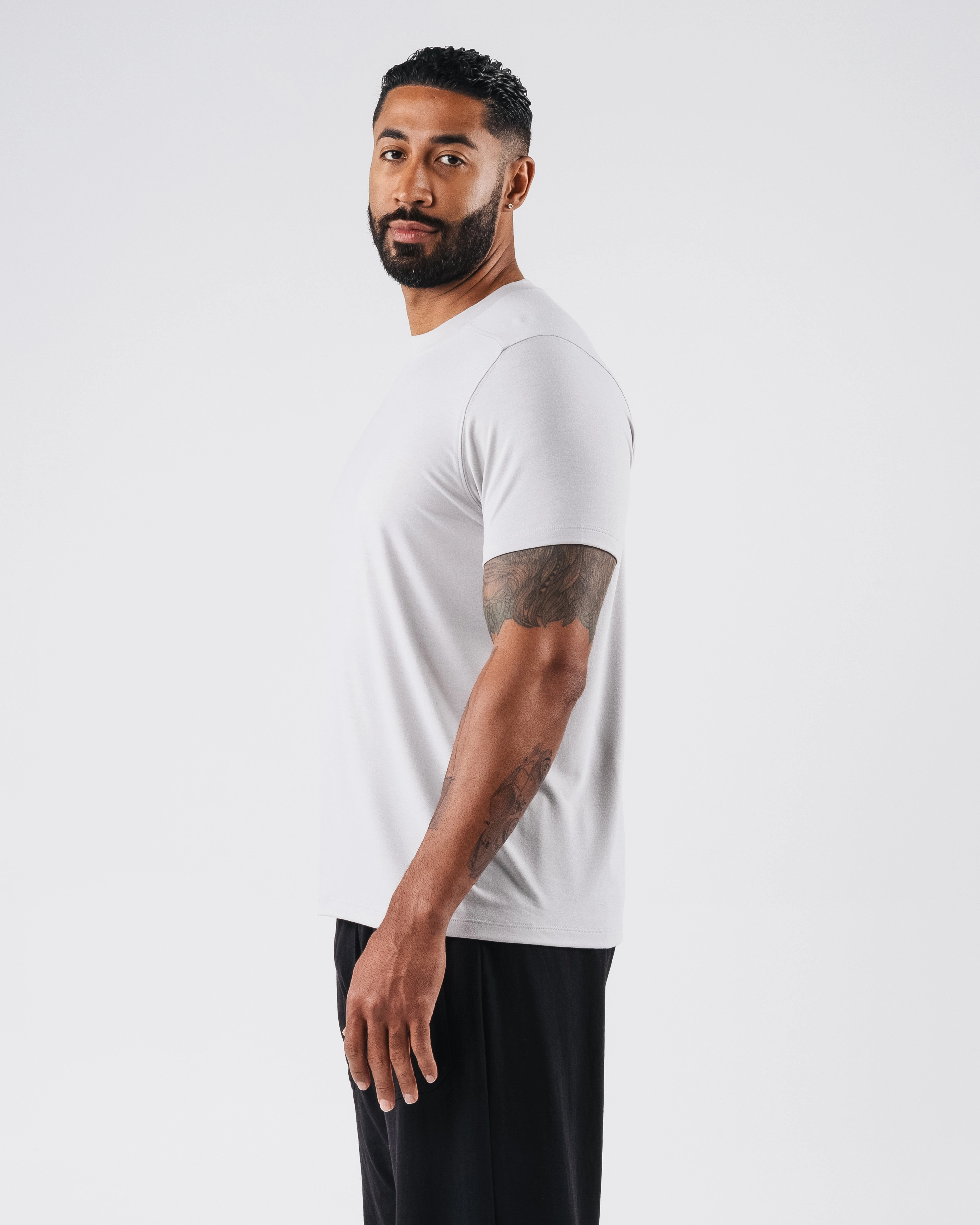 Zero Accent Tee - Light Grey